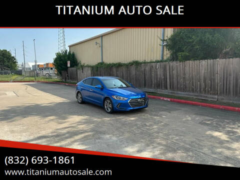 2017 Hyundai Elantra for sale at TITANIUM AUTO SALE in Houston TX