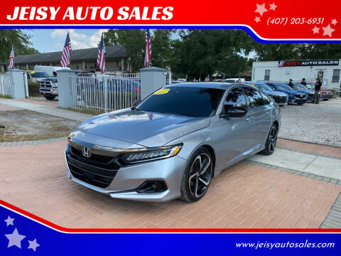 2021 Honda Accord for sale at JEISY AUTO SALES in Orlando FL