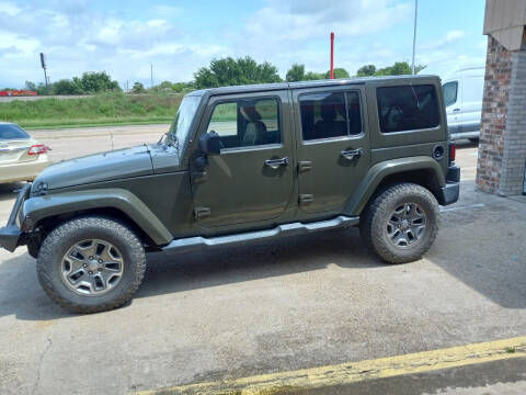 2015 Jeep Wrangler Unlimited for sale at Excellent Auto Sales in Grand Prairie TX