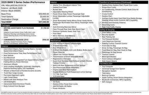 2020 BMW 5 Series 530e iPerformance
