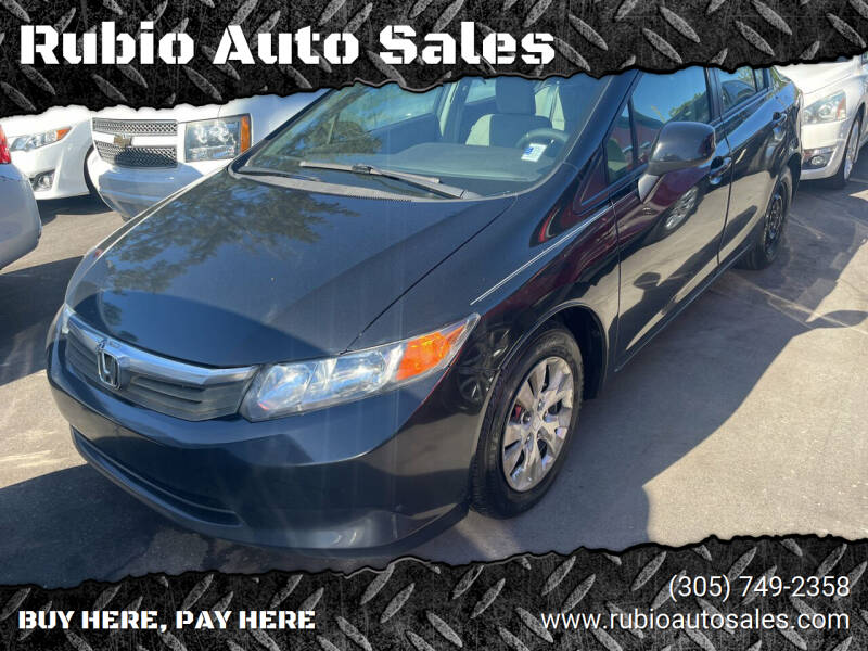 2012 Honda Civic for sale at Rubio Auto Sales in Homestead FL