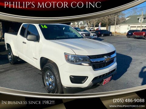 2016 Chevrolet Colorado for sale at PHILIP'S MOTOR CO INC in Haleyville AL