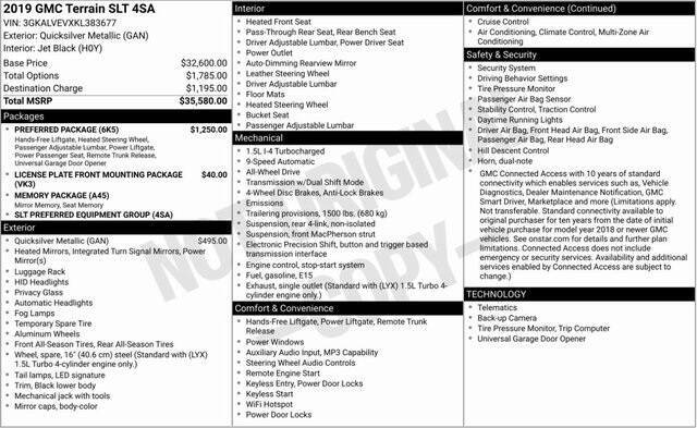 2019 GMC Terrain SLT