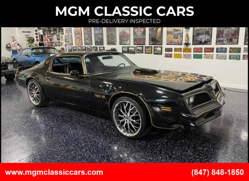 1978 Pontiac Trans Am for sale at TRI STATE AUTO WHOLESALERS-MGM - MGM Classic Cars-New Arrivals in Addison IL