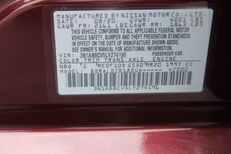 2020 Nissan Sentra SV