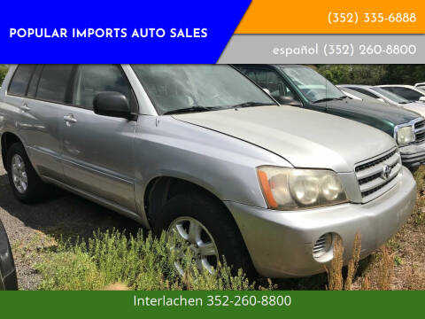 2003 Toyota Highlander for sale at Popular Imports Auto Sales - Popular Imports-InterLachen in Interlachehen FL