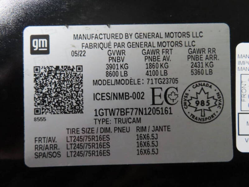 2022 GMC Savana 2500