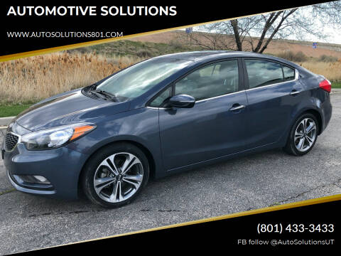 2016 Kia Forte for sale at AUTOMOTIVE SOLUTIONS in Salt Lake City UT
