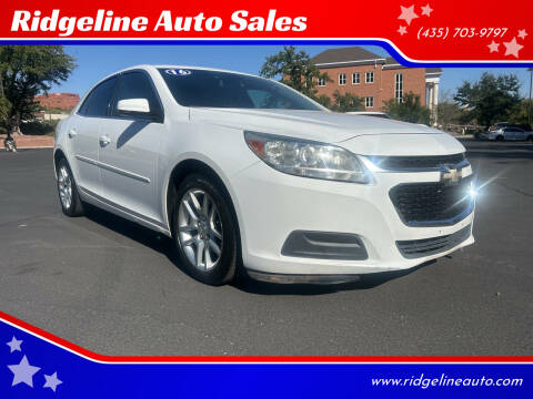 2016 Chevrolet Malibu Limited for sale at Ridgeline Auto Sales in Saint George UT