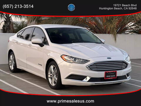 2018 Ford Fusion Hybrid for sale at Prime Sales in Huntington Beach CA