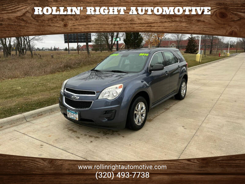 2014 Chevrolet Equinox for sale at Rollin' Right Automotive in Saint Cloud MN