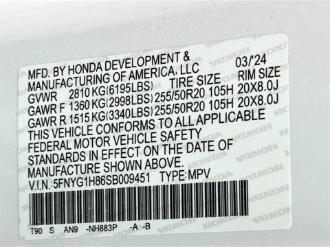 2025 Honda Pilot Elite