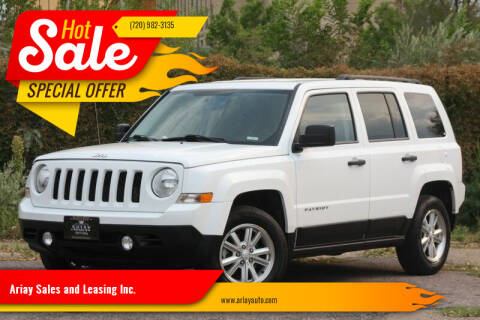 2016 Jeep Patriot for sale at Ariay Sales and Leasing Inc. - Pre Owned Storage Lot in Denver CO