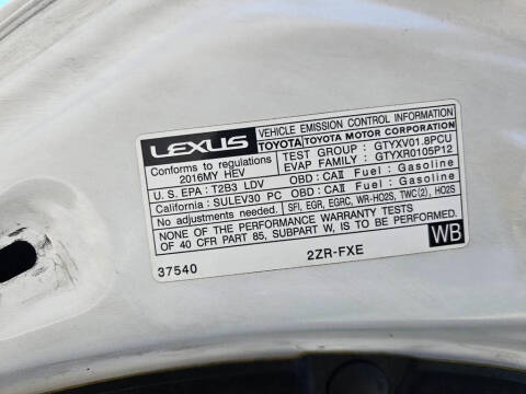 2016 Lexus CT 200h