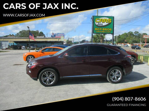 2013 Lexus RX 350 for sale at CARS OF JAX INC. in Jacksonville FL