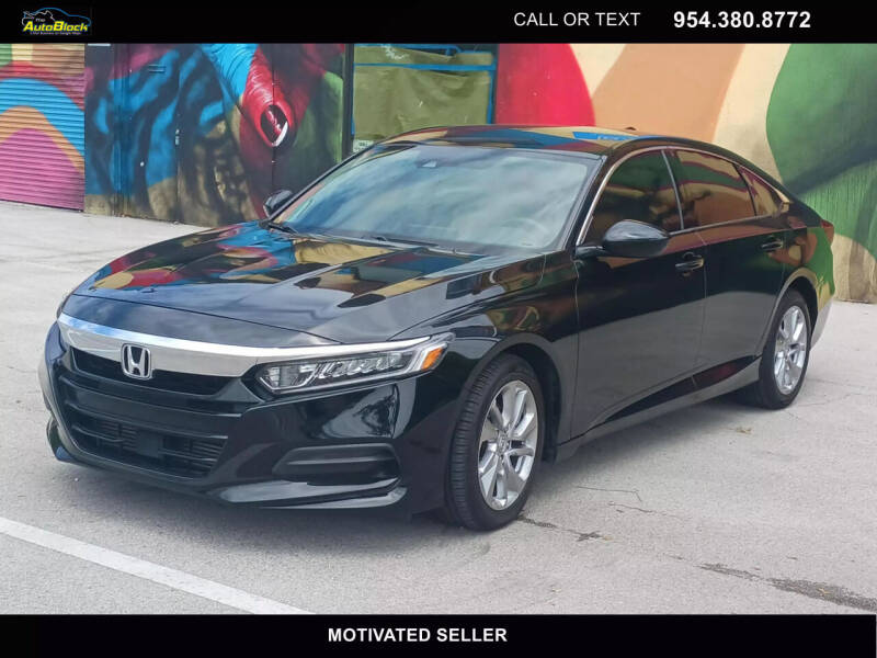 2018 Honda Accord for sale at The Autoblock in Fort Lauderdale FL
