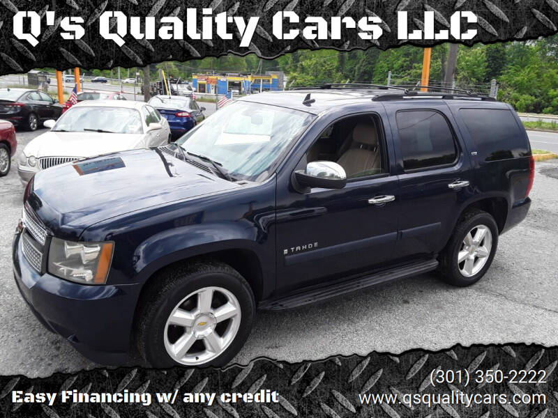 2007 Chevrolet Tahoe for sale at Q's Quality Cars LLC in Capitol Heights MD