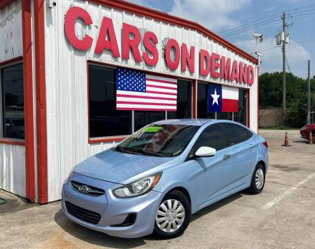 2014 Hyundai Accent for sale at Cars On Demand 2 in Pasadena TX
