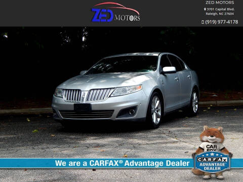 2010 Lincoln MKS for sale at Zed Motors in Raleigh NC