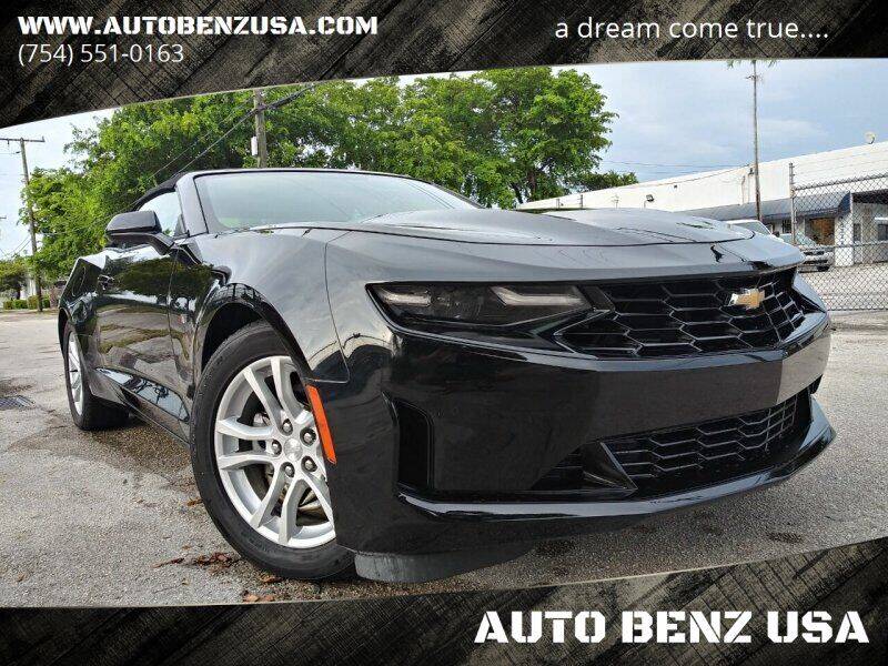 2020 Chevrolet Camaro for sale at AUTO BENZ USA in Fort Lauderdale FL