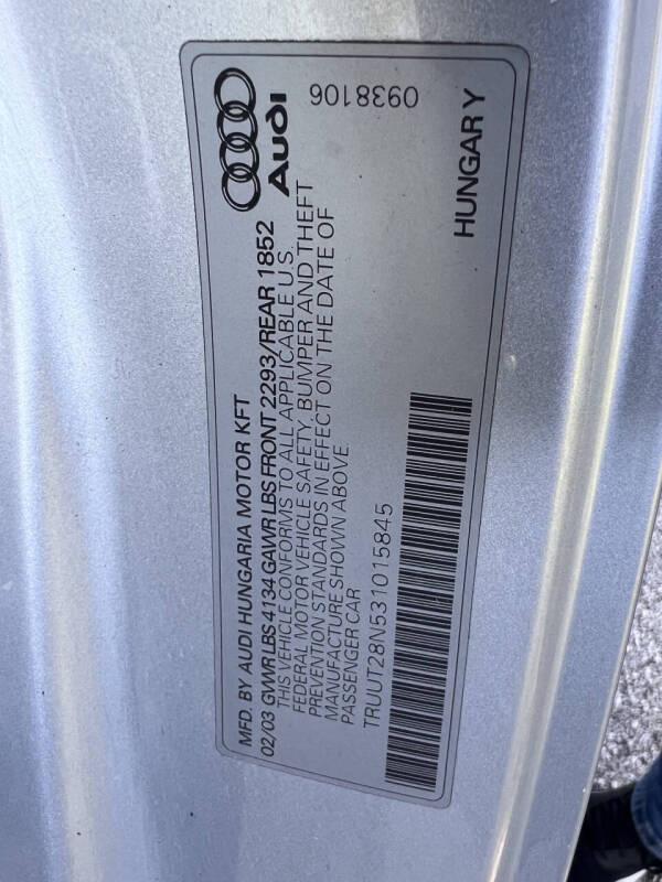 2003 Audi TT 225hp quattro