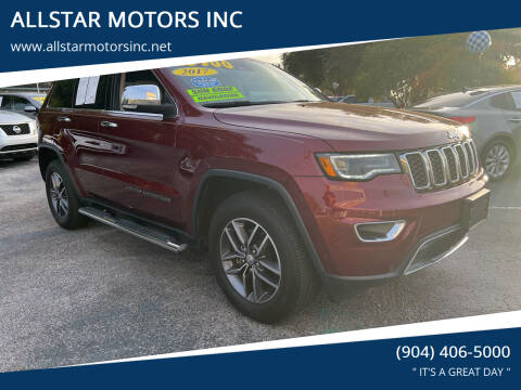 2017 Jeep Grand Cherokee for sale at ALLSTAR MOTORS INC in Middleburg FL