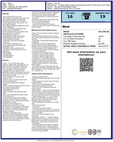 2023 Toyota 4Runner TRD Sport