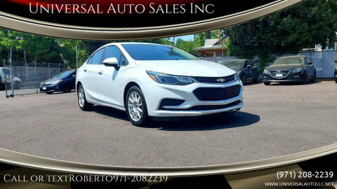 2016 Chevrolet Cruze for sale at Universal Auto Sales Inc in Salem OR