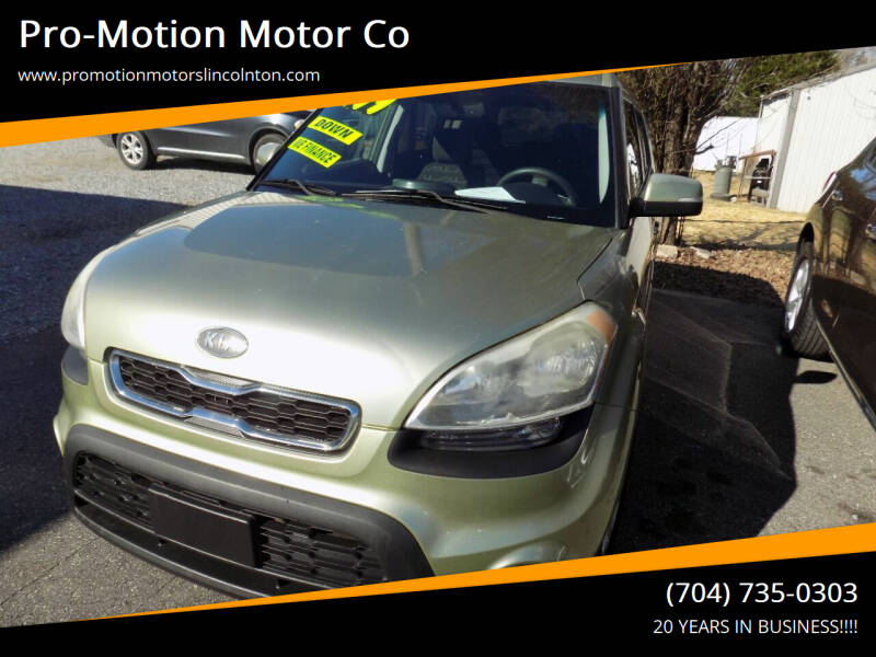 2012 Kia Soul for sale at Pro-Motion Motor Co in Lincolnton NC