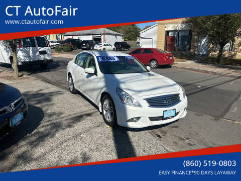 2012 Infiniti G25 Sedan for sale at CT AutoFair in West Hartford CT