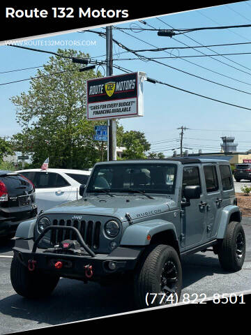 2014 Jeep Wrangler Unlimited for sale at Route 132 Motors in Hyannis MA