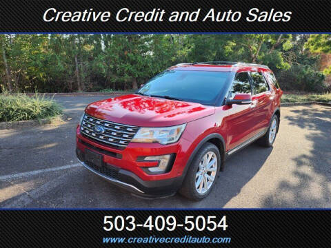 2017 Ford Explorer for sale at Creative Credit & Auto Sales in Salem OR