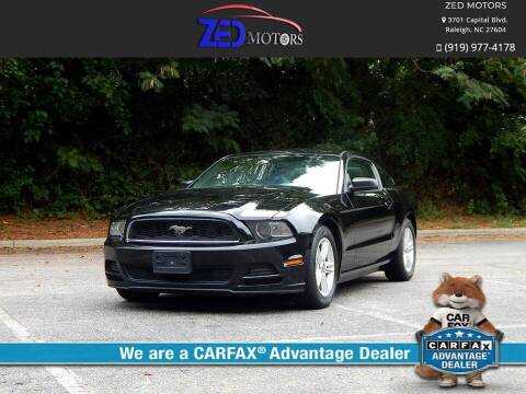 2014 Ford Mustang for sale at Zed Motors in Raleigh NC