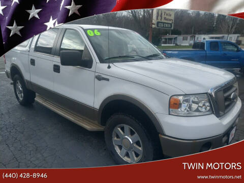 2006 Ford F-150 for sale at TWIN MOTORS in Madison OH