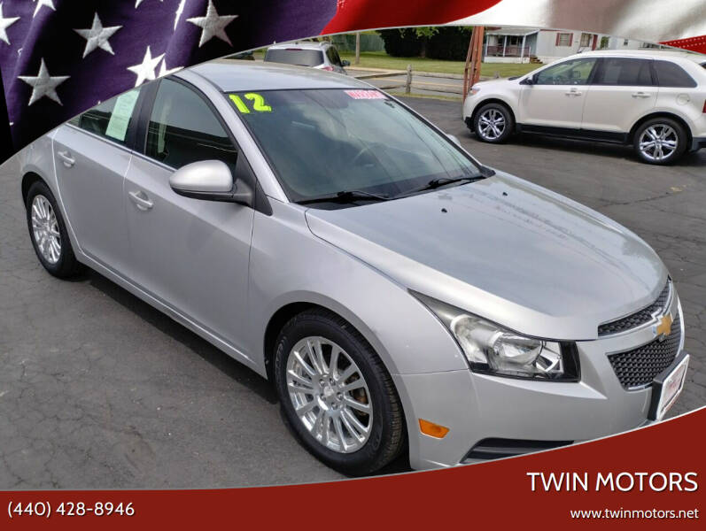 2012 Chevrolet Cruze for sale at TWIN MOTORS in Madison OH