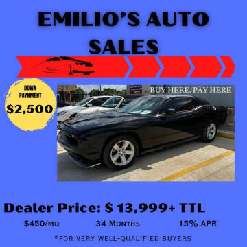 2013 Dodge Challenger for sale at Emilio's Auto Sales in San Antonio TX