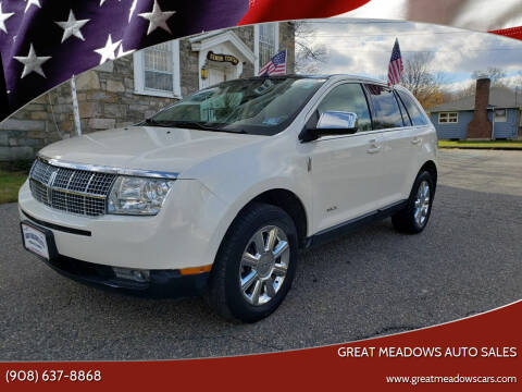 2008 Lincoln MKX for sale at GREAT MEADOWS AUTO SALES in Great Meadows NJ