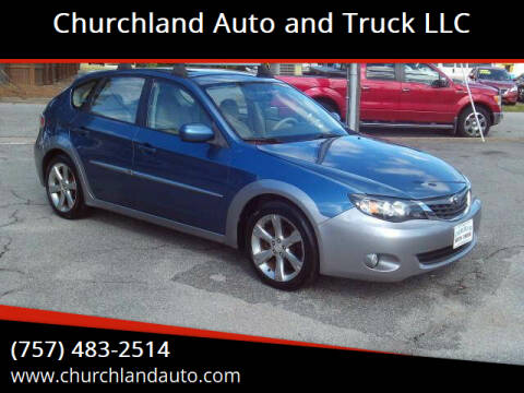 2008 Subaru Impreza for sale at Churchland Auto and Truck LLC in Portsmouth VA
