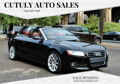 2012 Audi A5 for sale at Cutuly Auto Sales in Pittsburgh PA