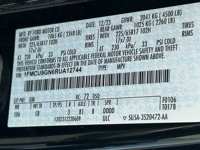 2024 Ford Escape Active