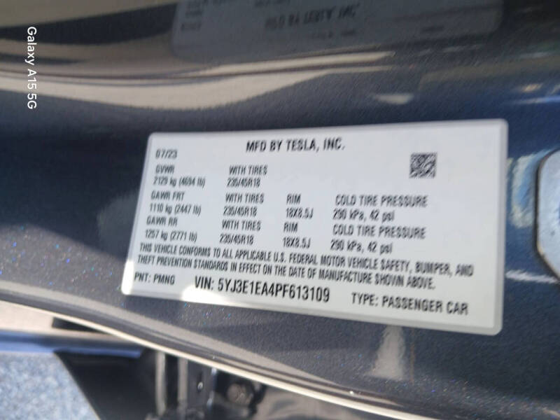 2023 Tesla Model 3