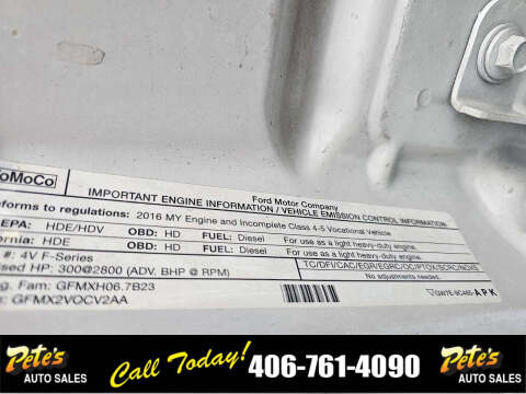 2016 Ford F-550 Super Duty