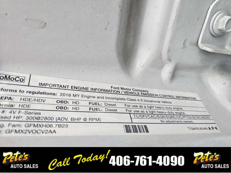2016 Ford F-550 Super Duty
