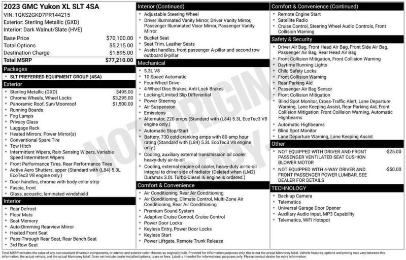 2023 GMC Yukon XL SLT