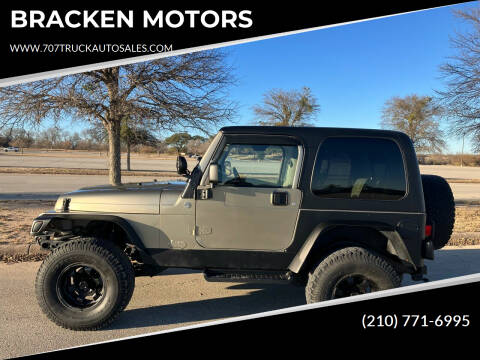 2006 Jeep Wrangler for sale at BRACKEN MOTORS in San Antonio TX