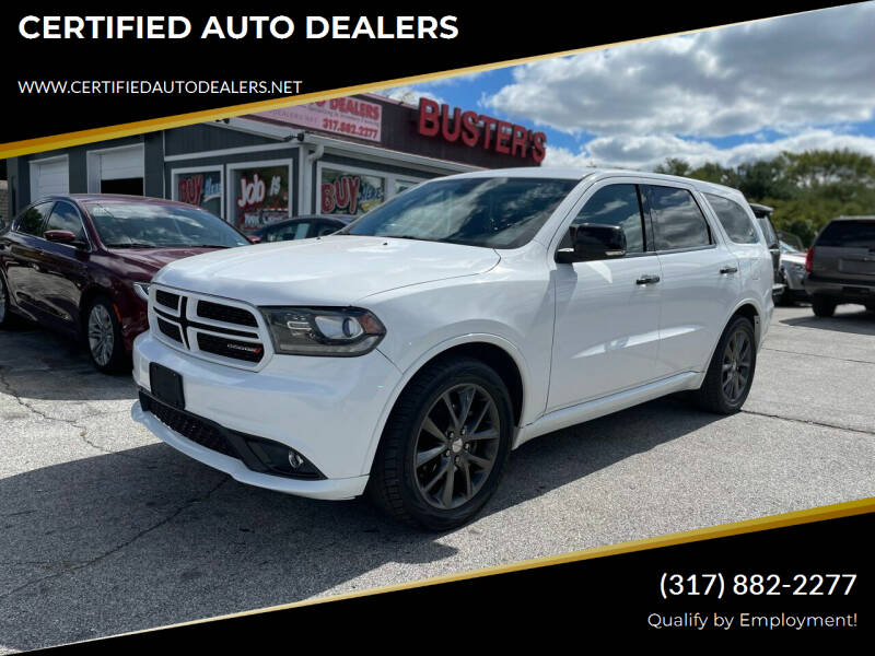 2018 Dodge Durango for sale at CERTIFIED AUTO DEALERS in Greenwood IN
