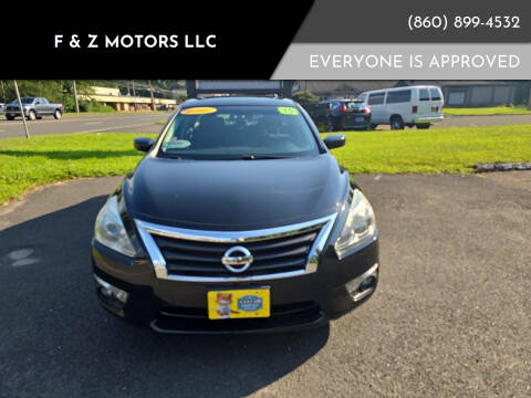 2015 Nissan Altima for sale at F & Z MOTORS in Vernon Rockville CT