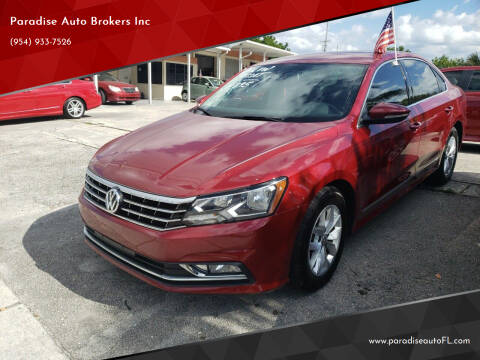 2016 Volkswagen Passat for sale at Paradise Auto Brokers Inc in Pompano Beach FL
