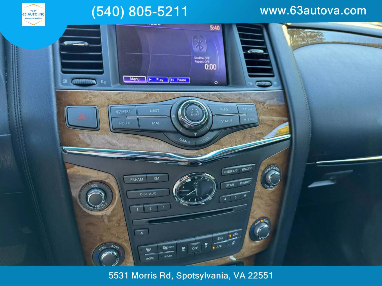 2013 INFINITI QX56 for sale at 63 Auto Inc in Spotsylvania, VA