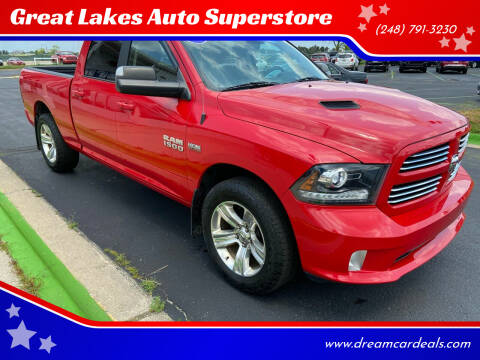 2017 RAM Ram Pickup 1500 for sale at Great Lakes Auto Superstore in Waterford Township MI